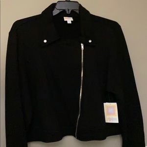 NWT LuLaRoe 2XL solid black Presley jacket